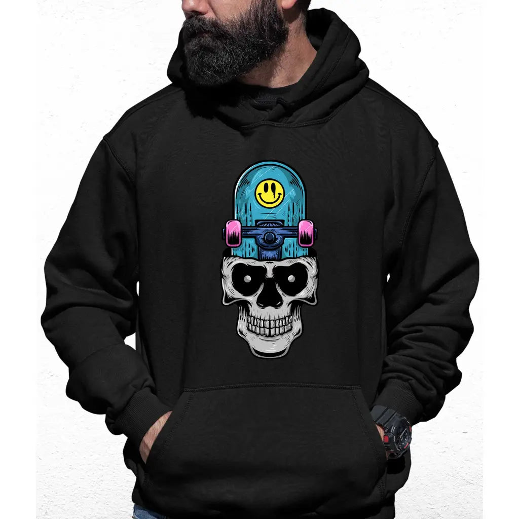 Skater Smile Skull Colour Hoodie - Tshirtpark.com