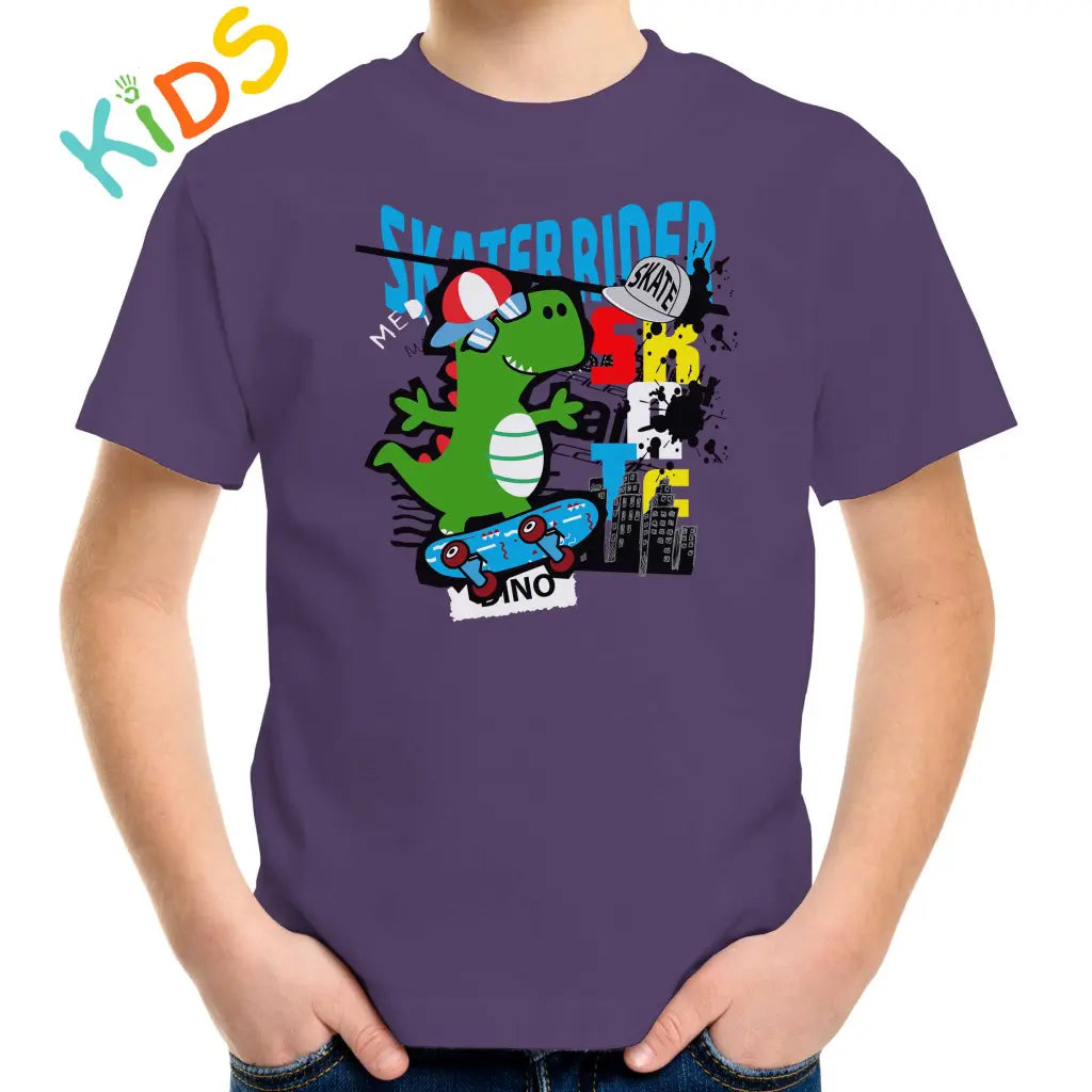 SkateRRider Dino Kids T-shirt - Tshirtpark.com