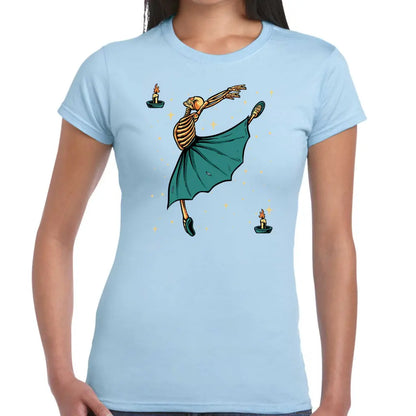 Skeleton Ballerina Ladies T-shirt - Tshirtpark.com