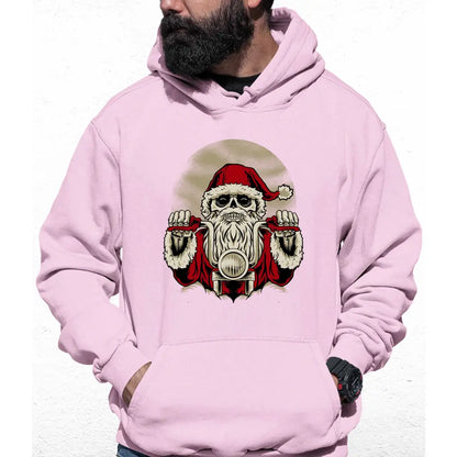 Skeleton Biker Santa Colour Hoodie - Tshirtpark.com