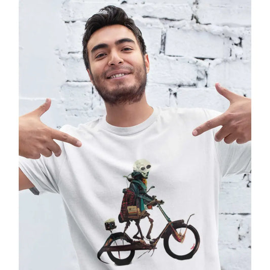 Skeleton Cyclist T-Shirt - Tshirtpark.com