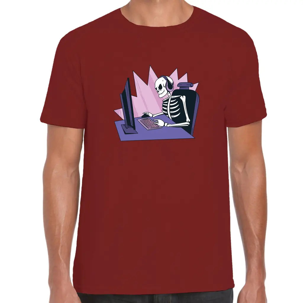 Skeleton Gamer T-Shirt - Tshirtpark.com