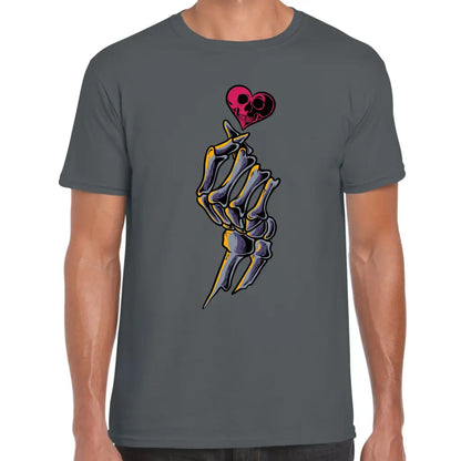 Skeleton Hand Heart T-Shirt - Tshirtpark.com