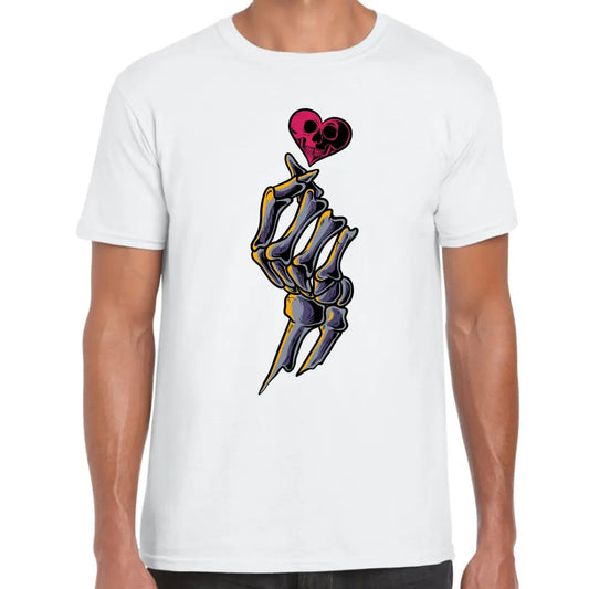 Skeleton Hand Heart T-Shirt - Tshirtpark.com