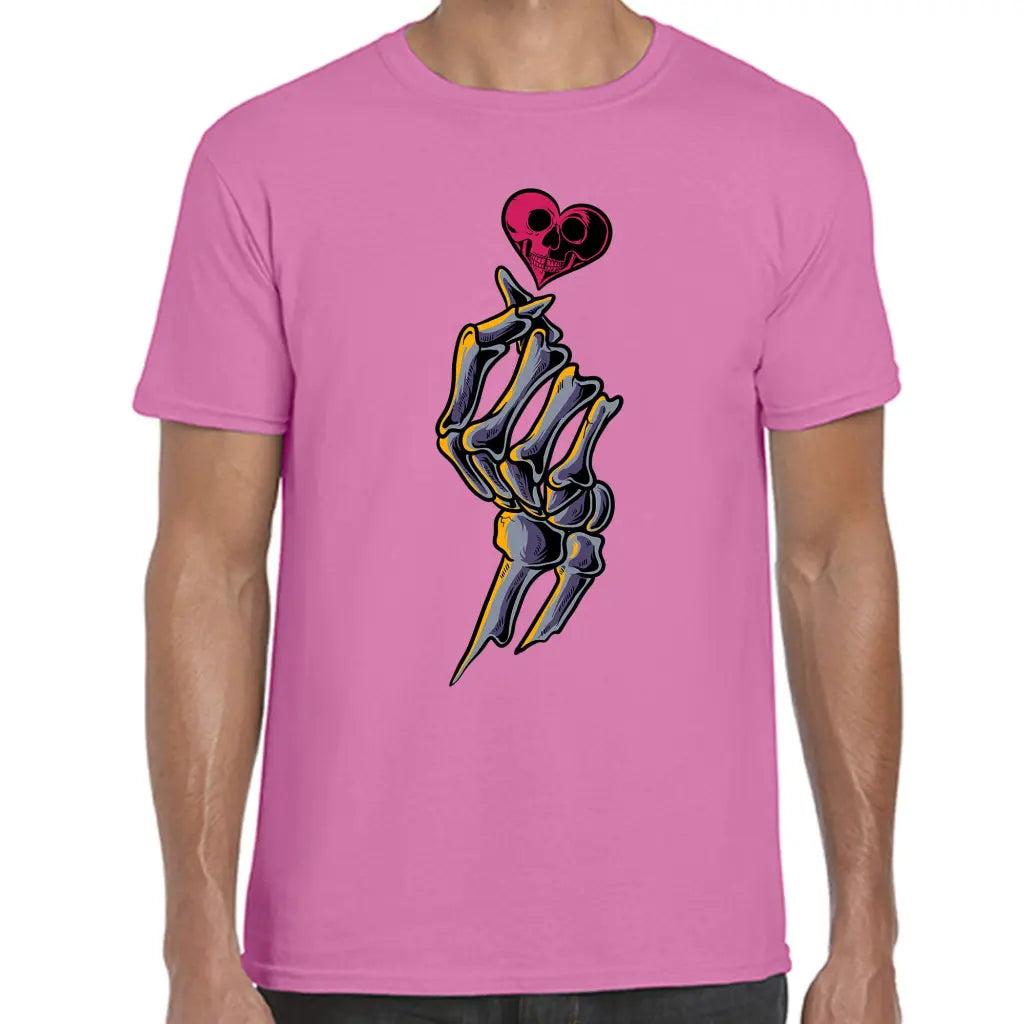 Skeleton Hand Heart T-Shirt - Tshirtpark.com