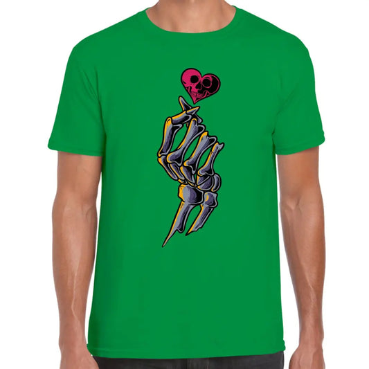 Skeleton Hand Heart T-Shirt - Tshirtpark.com