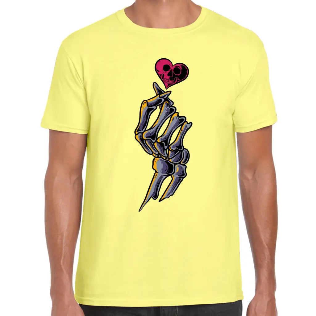 Skeleton Hand Heart T-Shirt - Tshirtpark.com