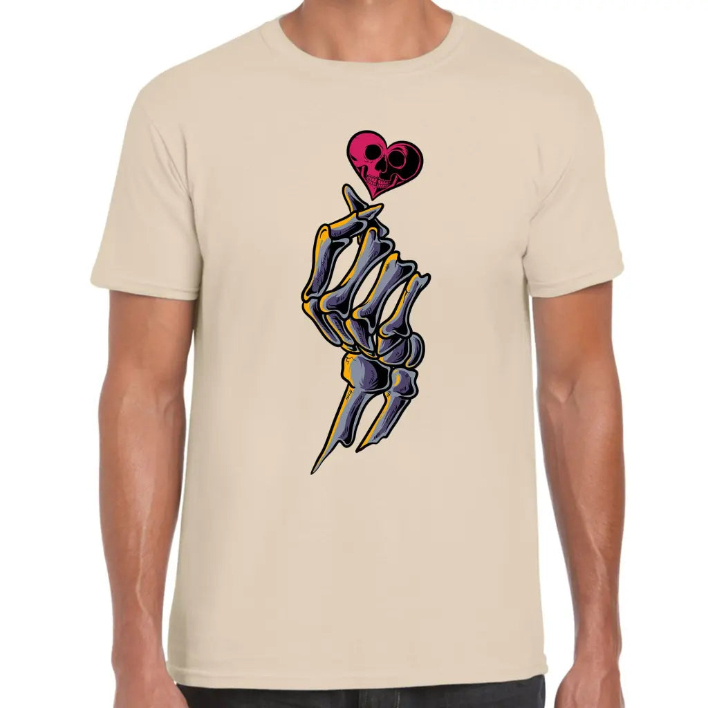 Skeleton Hand Heart T-Shirt - Tshirtpark.com