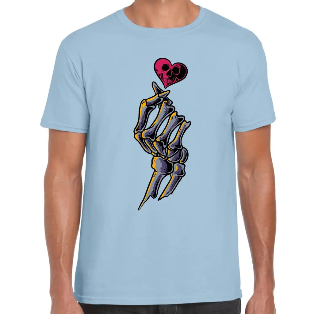 Skeleton Hand Heart T-Shirt - Tshirtpark.com