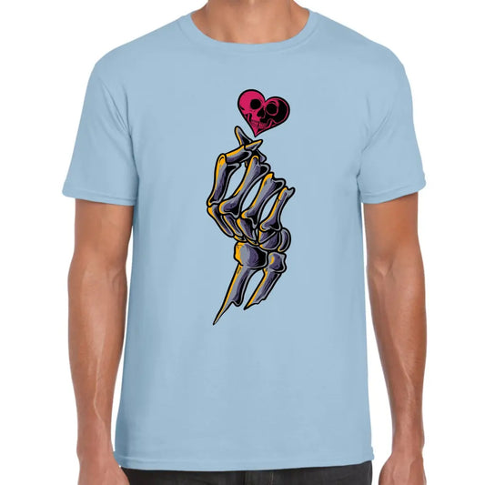 Skeleton Hand Heart T-Shirt - Tshirtpark.com