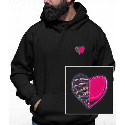 Skeleton Heart Embroidered Colour Hoodie - Tshirtpark.com
