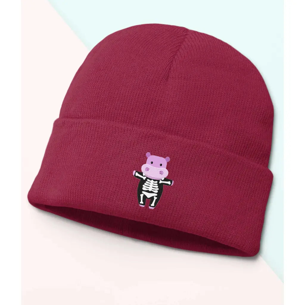 Skeleton Hippo Beanie - Tshirtpark.com