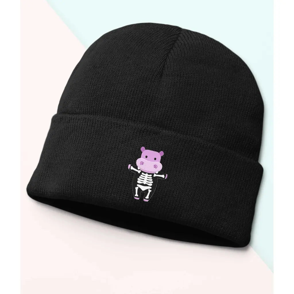 Skeleton Hippo Beanie - Tshirtpark.com