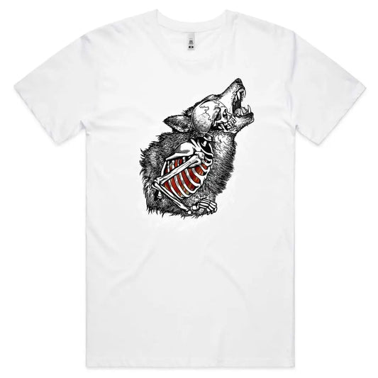 Skeleton Wolf T-Shirt - Tshirtpark.com