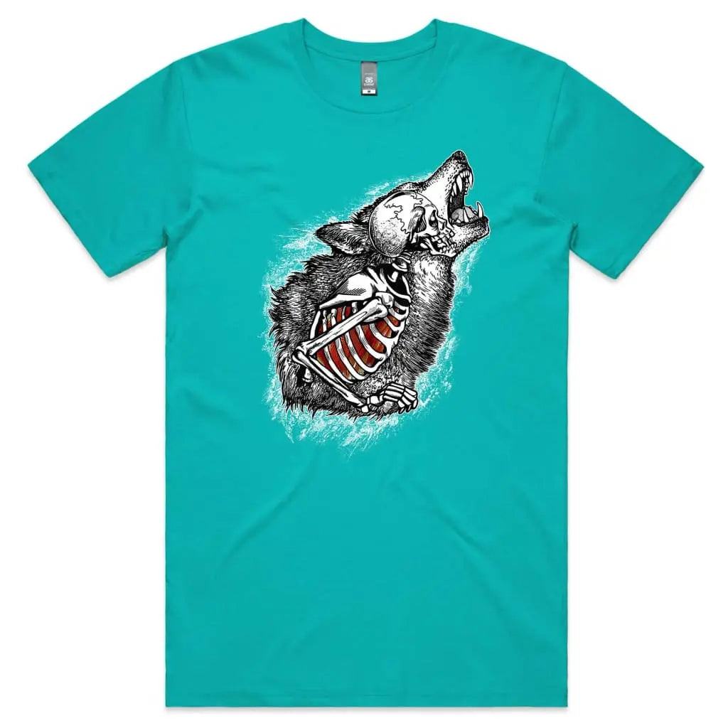 Skeleton Wolf T-Shirt - Tshirtpark.com