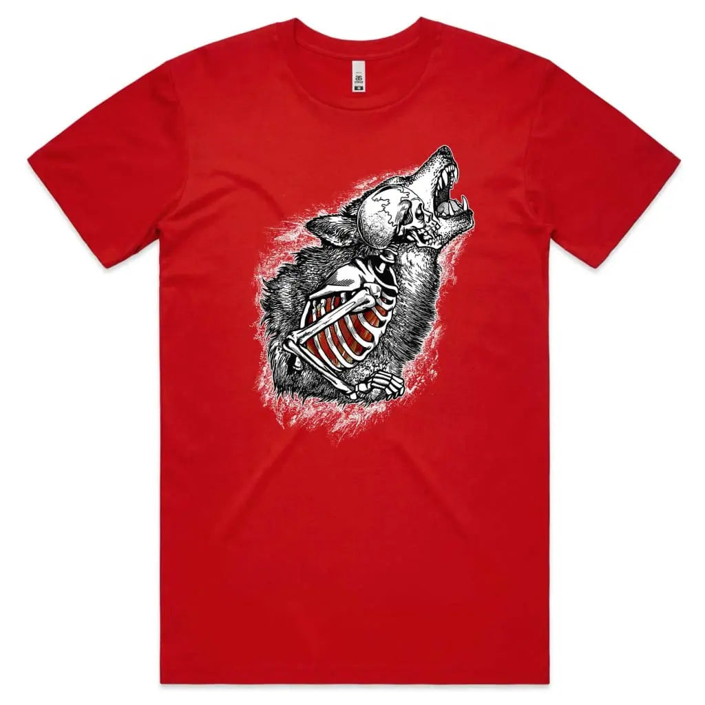 Skeleton Wolf T-Shirt - Tshirtpark.com