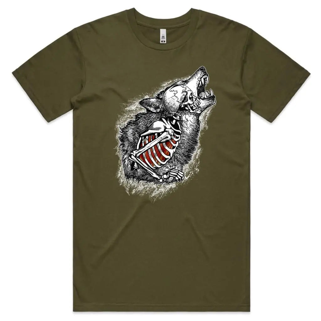 Skeleton Wolf T-Shirt - Tshirtpark.com