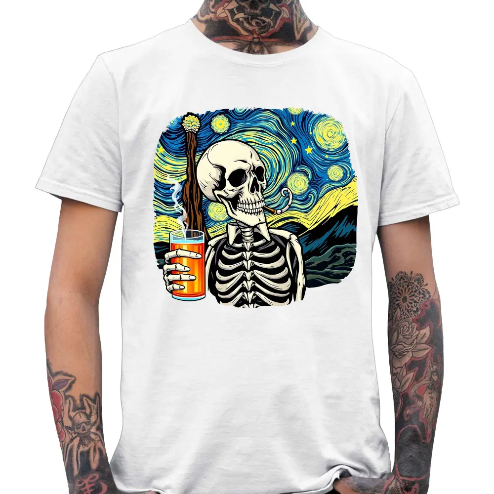 Skul Beer Van Gogh T-Shirt - Tshirtpark.com