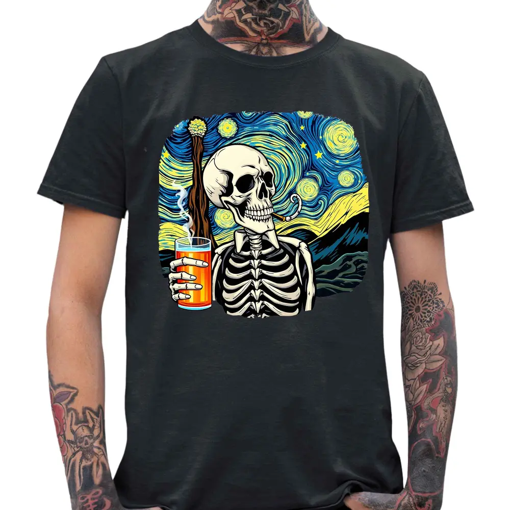 Skul Beer Van Gogh T-Shirt - Tshirtpark.com