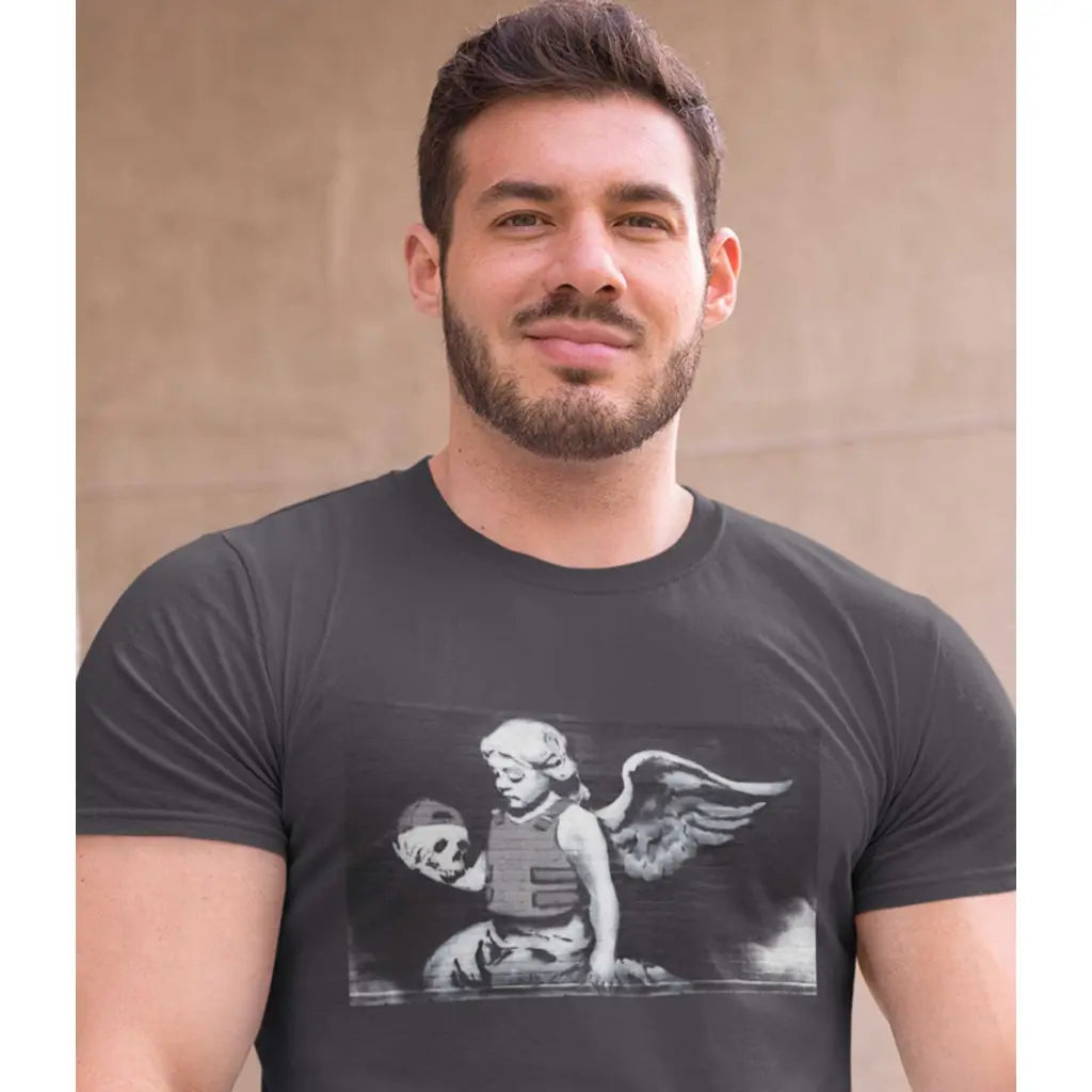 Skull Angel Banksy T-Shirt - Tshirtpark.com