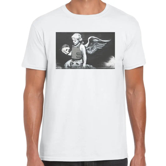 Skull Angel Banksy T-Shirt - Tshirtpark.com