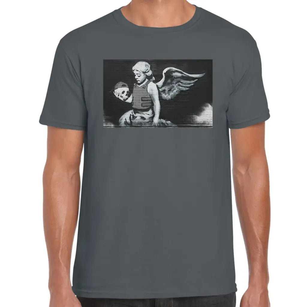 Skull Angel Banksy T-Shirt - Tshirtpark.com