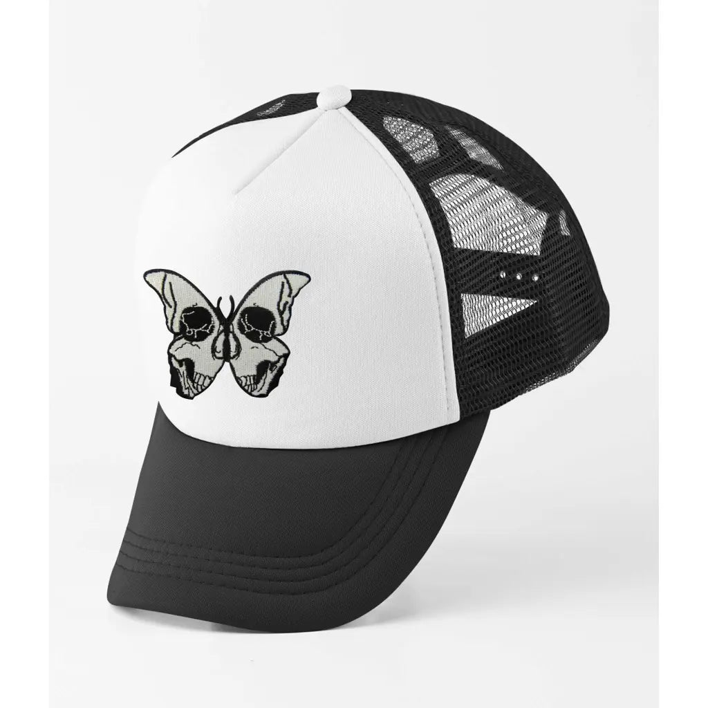 Skull Butterfly Trucker Cap - Tshirtpark.com