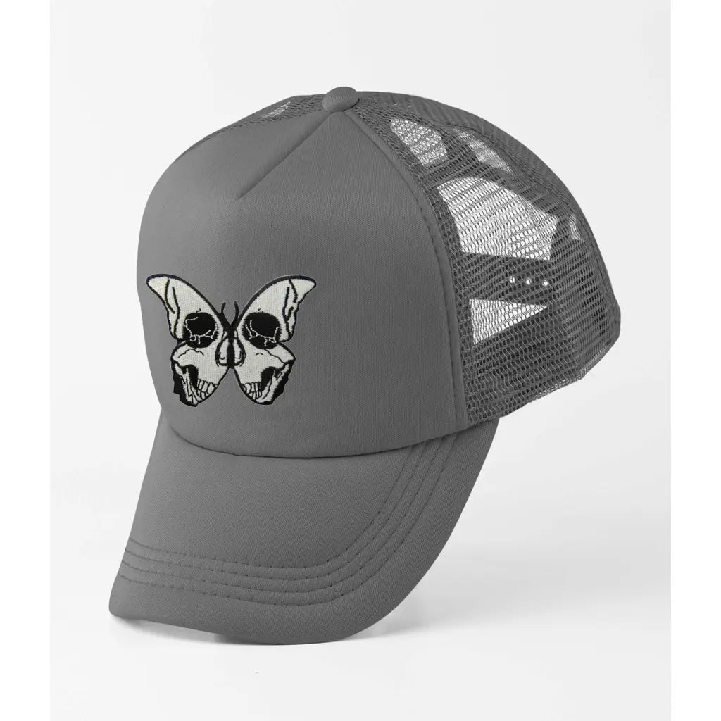 Skull Butterfly Trucker Cap - Tshirtpark.com