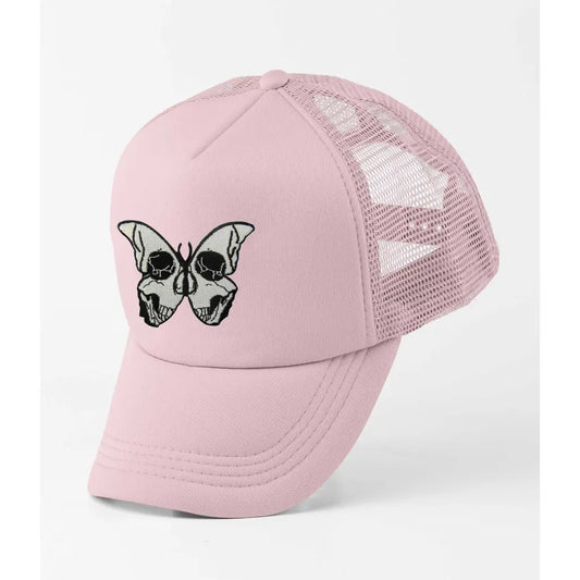 Skull Butterfly Trucker Cap - Tshirtpark.com