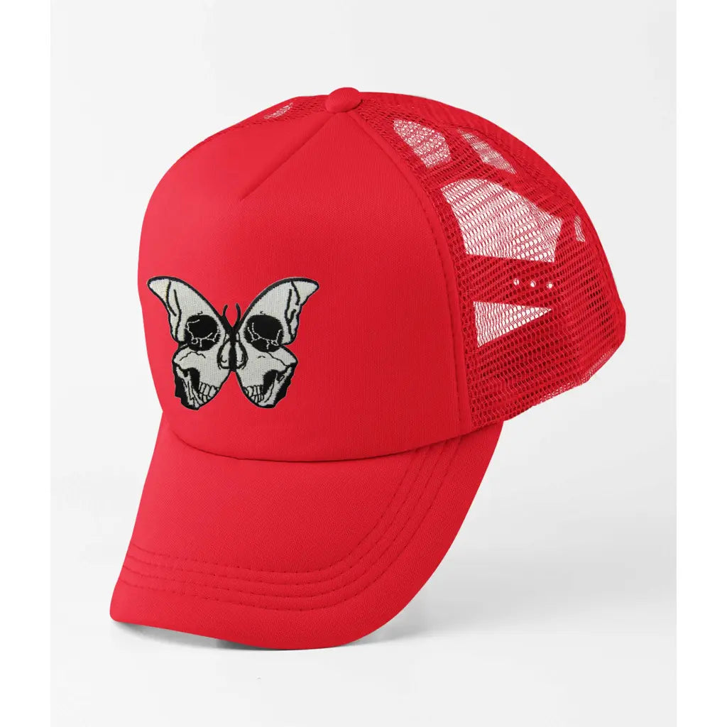 Skull Butterfly Trucker Cap - Tshirtpark.com