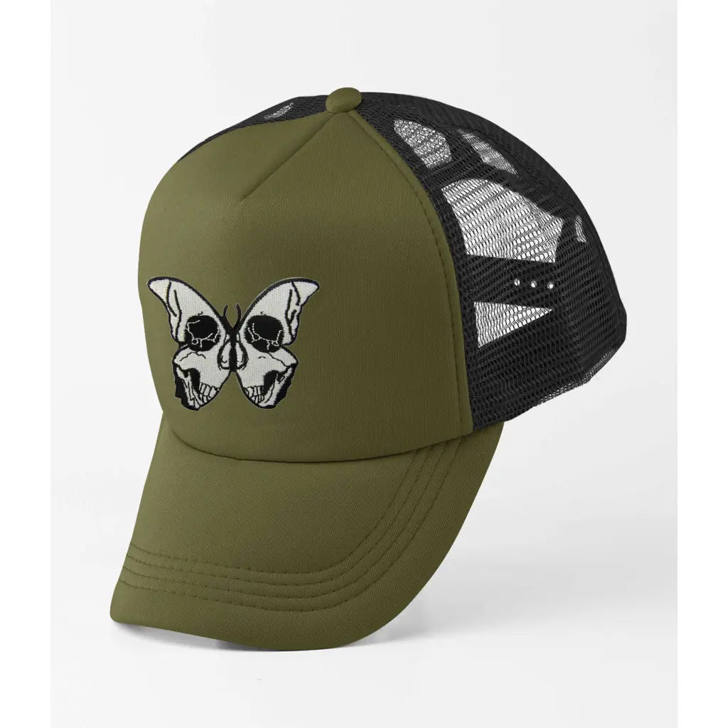 Skull Butterfly Trucker Cap - Tshirtpark.com