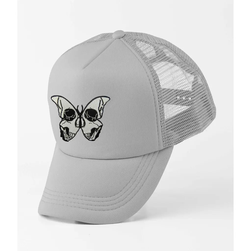 Skull Butterfly Trucker Cap - Tshirtpark.com