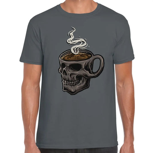 Skull Cup Coffee T-Shirt - Tshirtpark.com