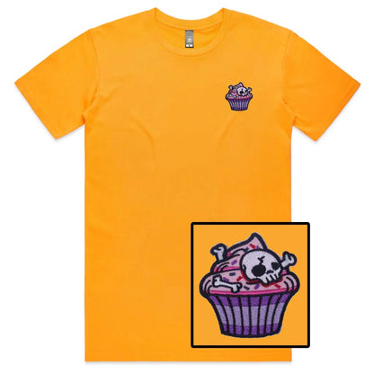 Skull Cupcake Embroidered T-Shirt - Tshirtpark.com