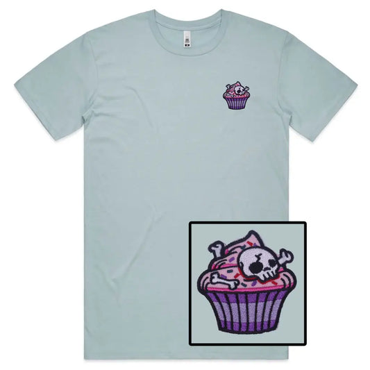 Skull Cupcake Embroidered T-Shirt - Tshirtpark.com