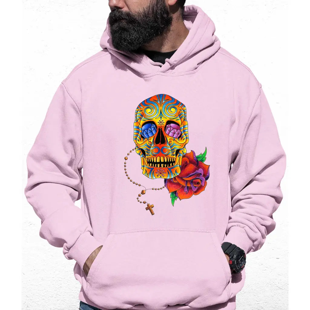 Skull Flower Colour Hoodie - Tshirtpark.com