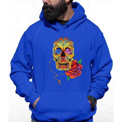 Skull Flower Colour Hoodie - Tshirtpark.com