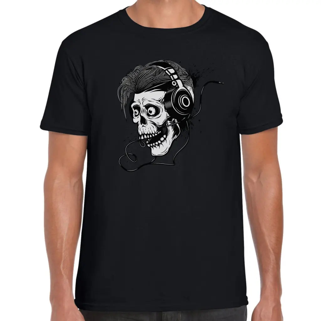 Skull Headphone Wires T-Shirt - Tshirtpark.com