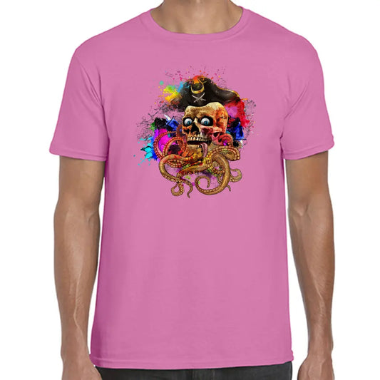 Skull Octopus Captain T-Shirt - Tshirtpark.com