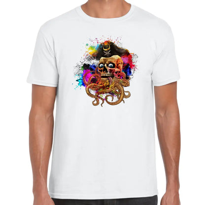 Skull Octopus Captain T-Shirt - Tshirtpark.com