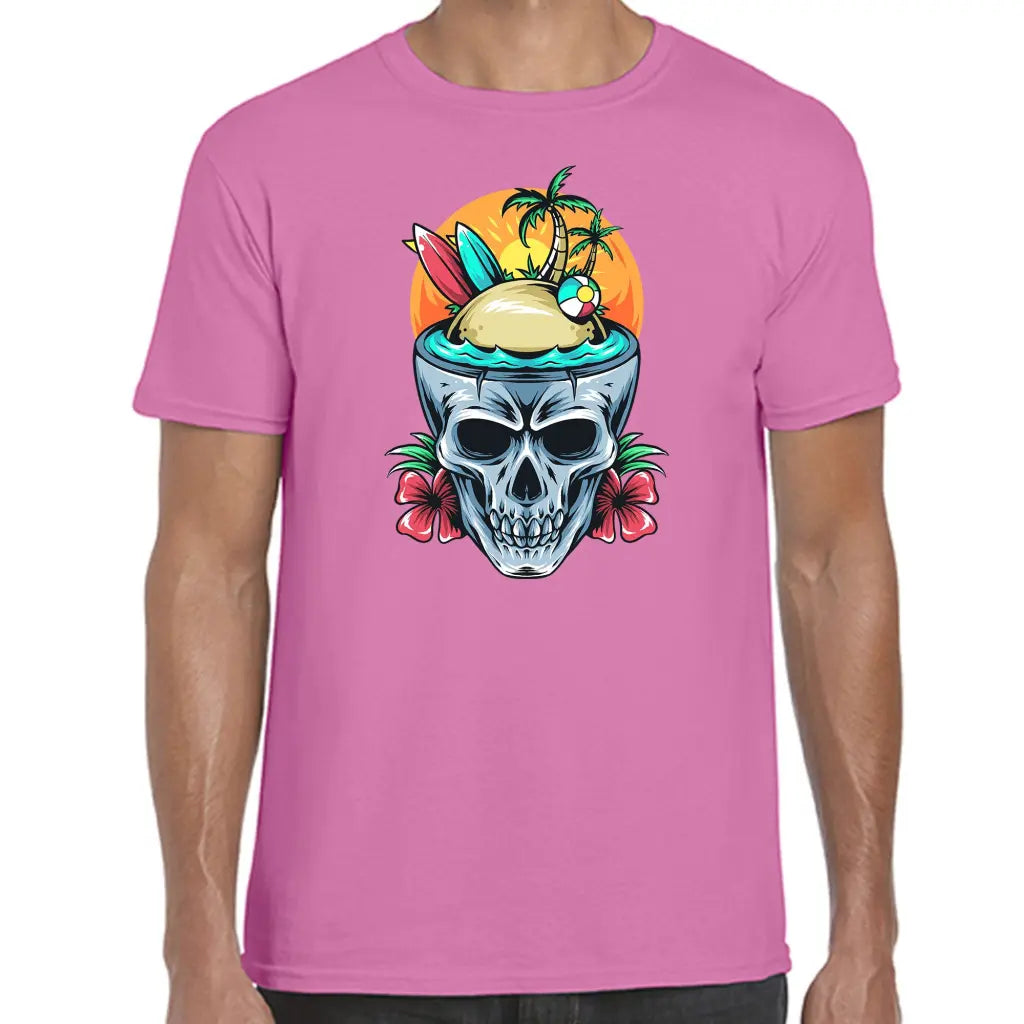 Skull Surf Island T-Shirt - Tshirtpark.com