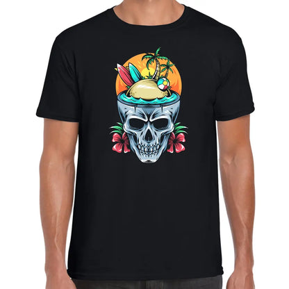 Skull Surf Island T-Shirt - Tshirtpark.com