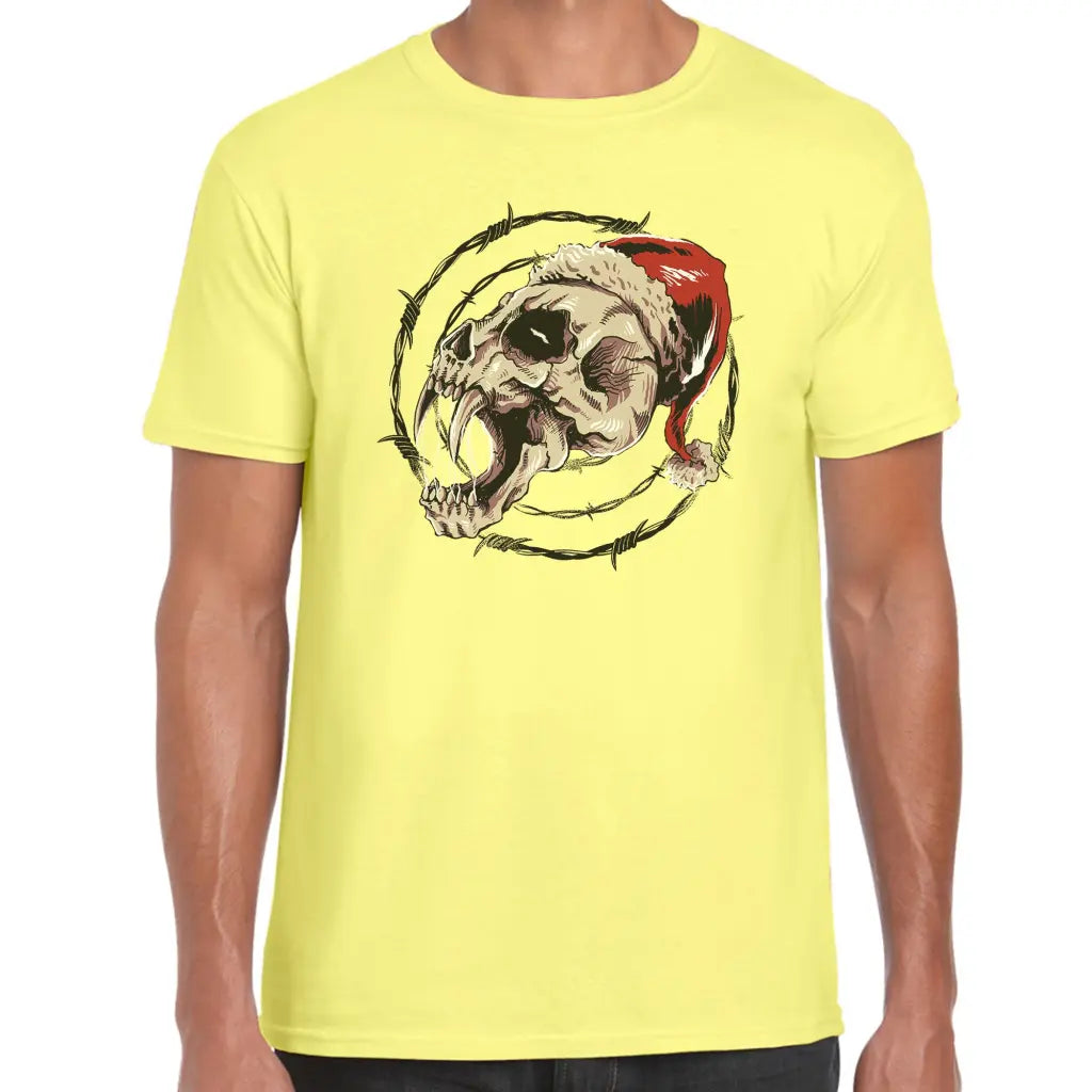 Skull Wire Santa T-Shirt - Tshirtpark.com