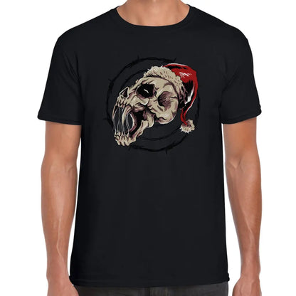 Skull Wire Santa T-Shirt - Tshirtpark.com