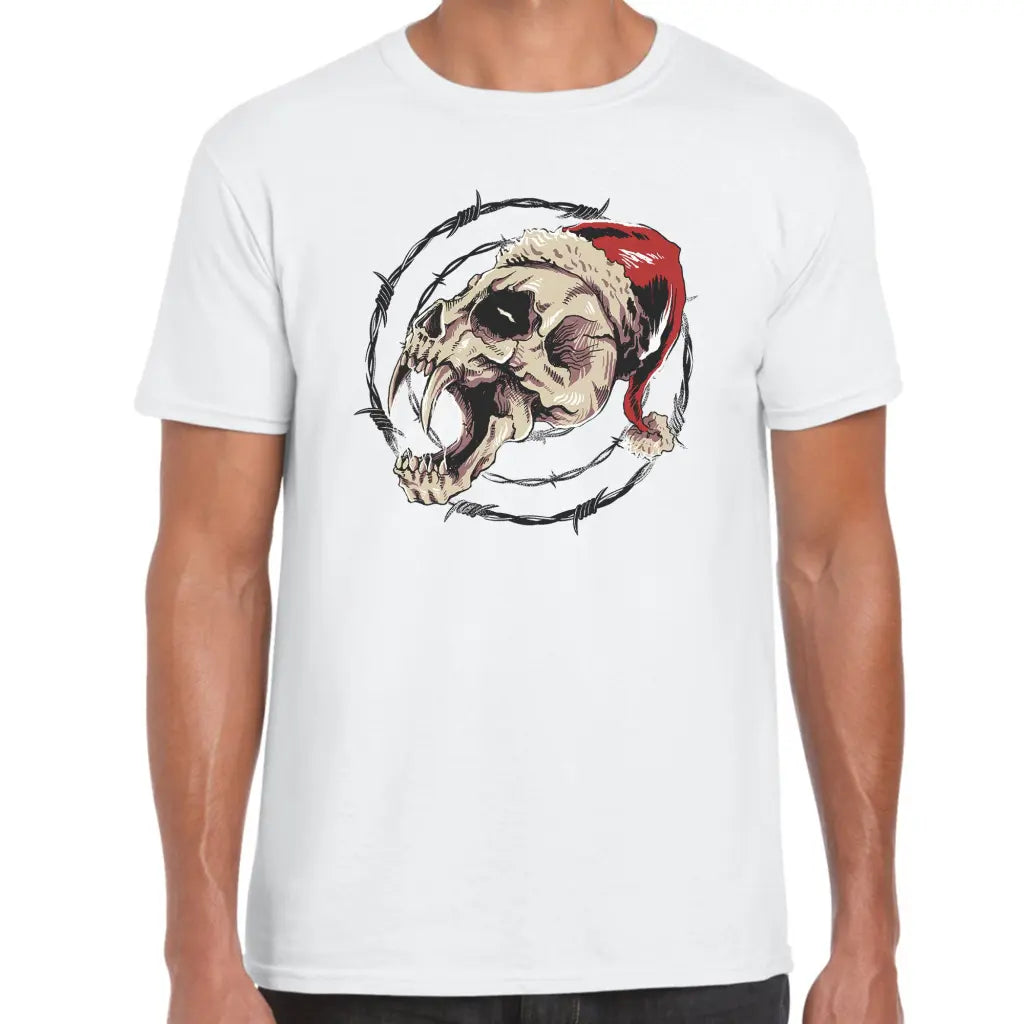 Skull Wire Santa T-Shirt - Tshirtpark.com