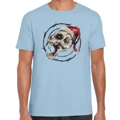 Skull Wire Santa T-Shirt - Tshirtpark.com