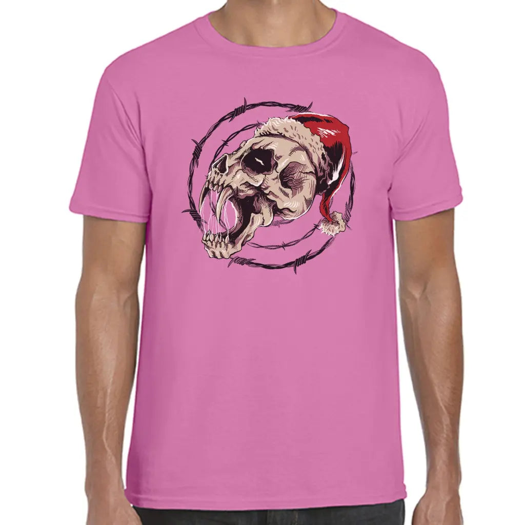 Skull Wire Santa T-Shirt - Tshirtpark.com