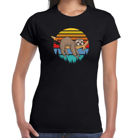 Sleeping Sloth Ladies T-shirt - Tshirtpark.com
