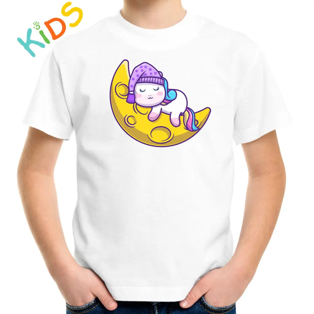 Sleeping Unicorn Kids T-shirt - Tshirtpark.com