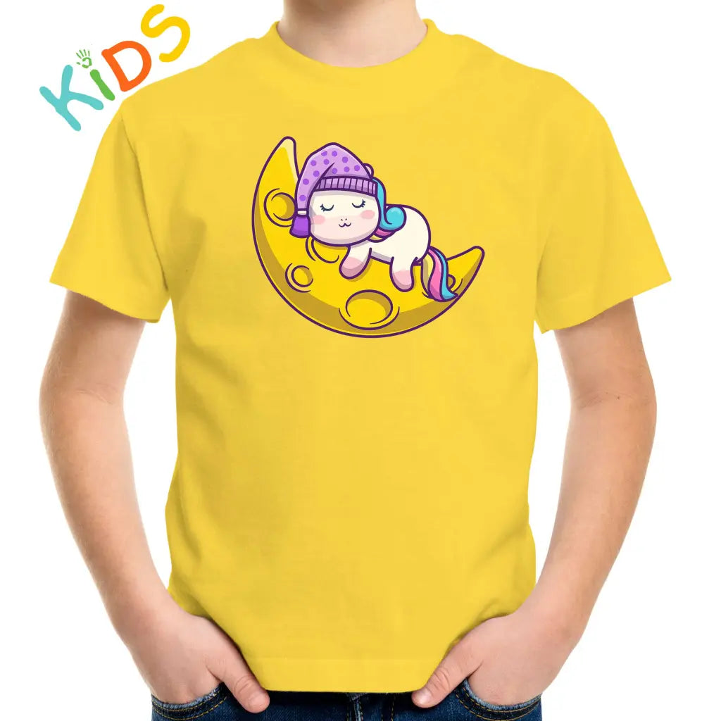 Sleeping Unicorn Kids T-shirt - Tshirtpark.com